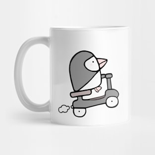 Grey Puffin Zips Away Mug